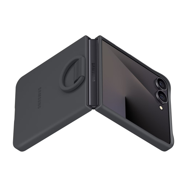 Фото - Чохол для смартфону Samsung Ring Case Silicone Flip 7 Black (EF-PF766TBEGUA)