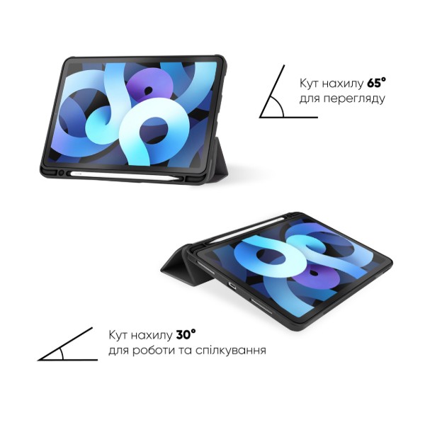 Фото - Чохол для планшету AIRON Premium Soft for iPad Air 10.9 "2020 Black (4822352781033) + захисна плівка і серветка