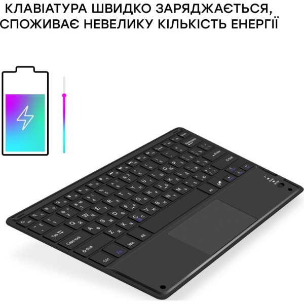 Фото - Клавіатура бездротова для Smart TV AIRON Easy Tap с тачпадом (4822352781088)