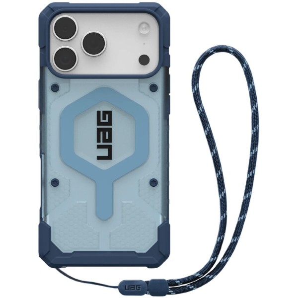 Фото - Чохол для смартфону UAG for iPhone 17 Pro Max, Pathfinder Clear MagSafe Bundle, Blues Lanyard + ремінець (1145521BV03)