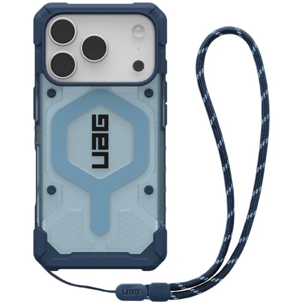 Фото - Чехол для смартфона UAG for iPhone 17 Pro, Pathfinder Clear MagSafe Bundle, Blues Lanyard + ремінець (1145511BV03)