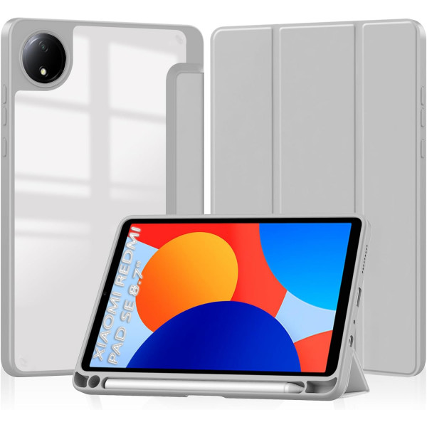 Фото - Чохол для планшета BeCover Soft Edge TPU з кріпленням для стілусу for Xiaomi Redmi Pad SE 8.7'' Gray (712568)