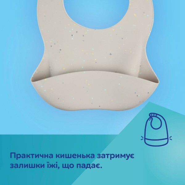 Фото - Слинявчик Canpol babies DOTS - сірий (51/029_grey)
