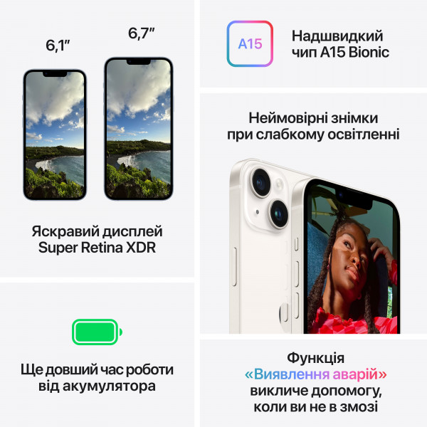 Фото - Смартфон Apple iPhone 14 256Gb Midnight