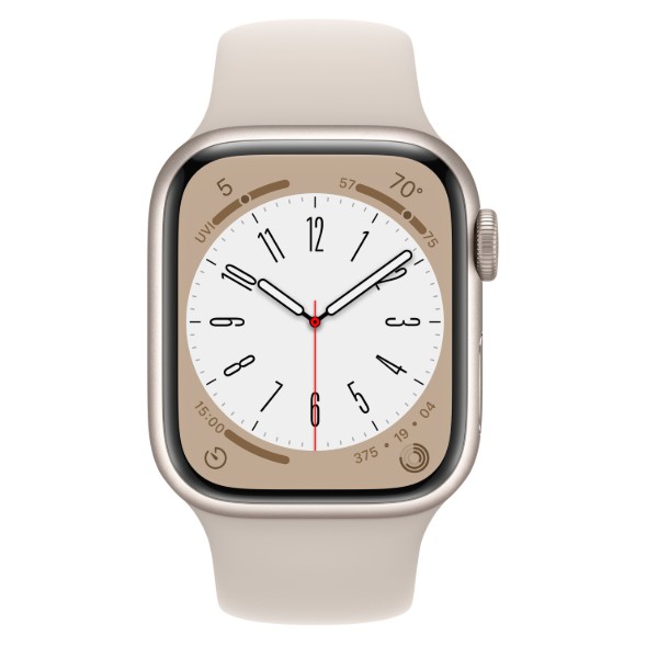 Фото - Смарт-годинник Apple Watch Series 8 GPS 45mm Starlight Aluminium Case with Starlight Sport Band