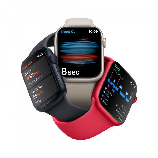 Фото - Смарт-часы Apple Watch Series 8 GPS 45mm Silver Aluminium Case with White Sport Band