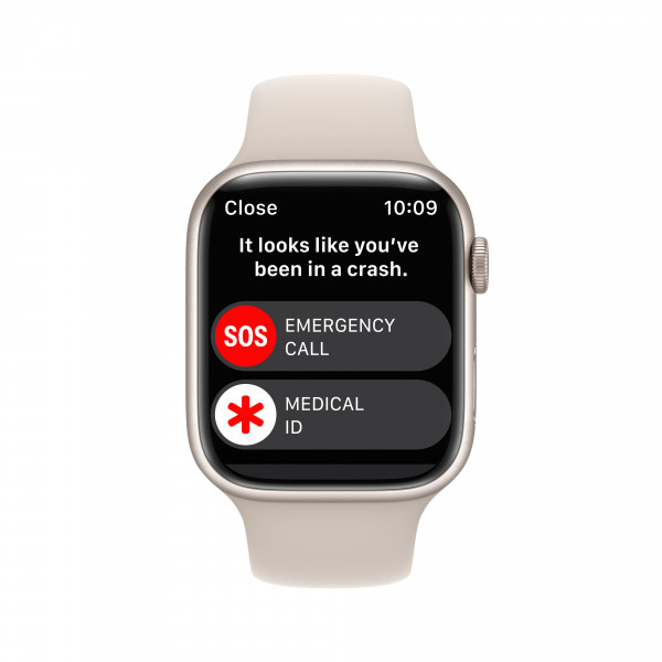 Фото - Смарт-годинник Apple Watch Series 8 GPS 41mm Starlight Aluminium Case with Starlight Sport Band