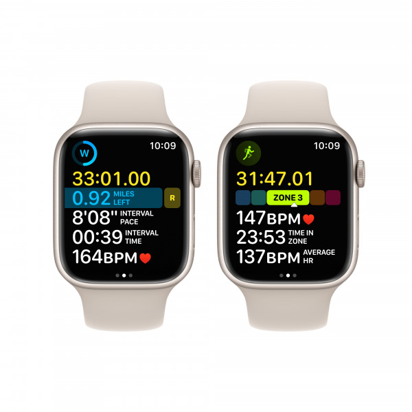 Фото - Смарт-годинник Apple Watch Series 8 GPS 41mm Starlight Aluminium Case with Starlight Sport Band