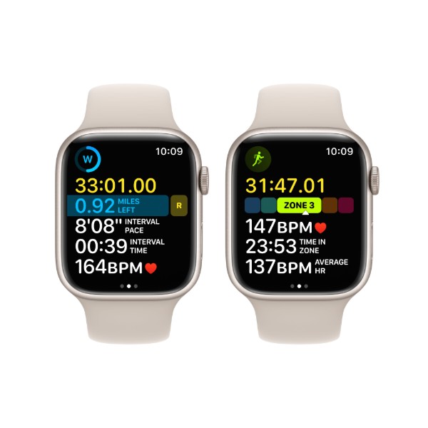 Фото - Смарт-годинник Apple Watch Series 8 GPS 45mm Starlight Aluminium Case with Starlight Sport Band