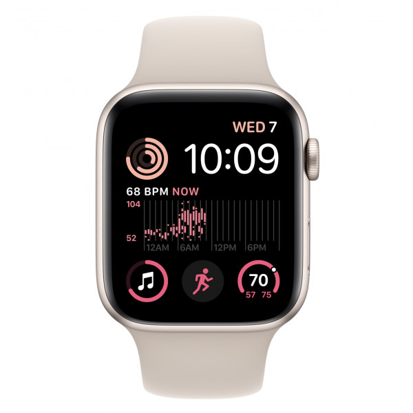 Фото - Смарт-часы Apple Watch SE GPS 44mm Starlight Aluminium Case with Starlight Sport Band