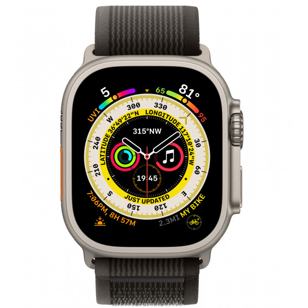 Фото - Смарт-годинник Apple Watch Ultra GPS 49mm Titanium Case with Black/Gray Trail Loop - M/L