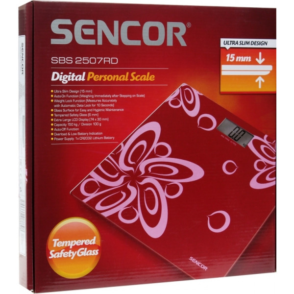 Фото - Весы напольные Sencor SBS2507RD