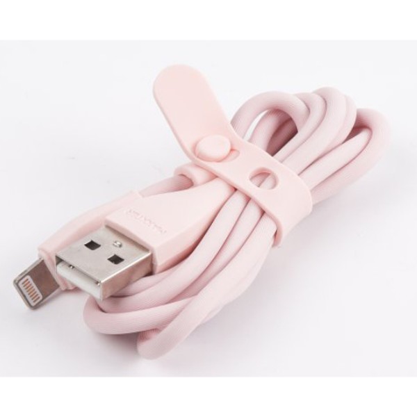 Фото - Кабель Maxxter USB-Lightning 1м Pink (UB-L-USB-01GP)