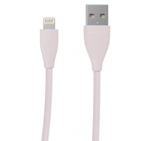 Фото - Кабель Maxxter USB-Lightning 1м Pink (UB-L-USB-01GP)