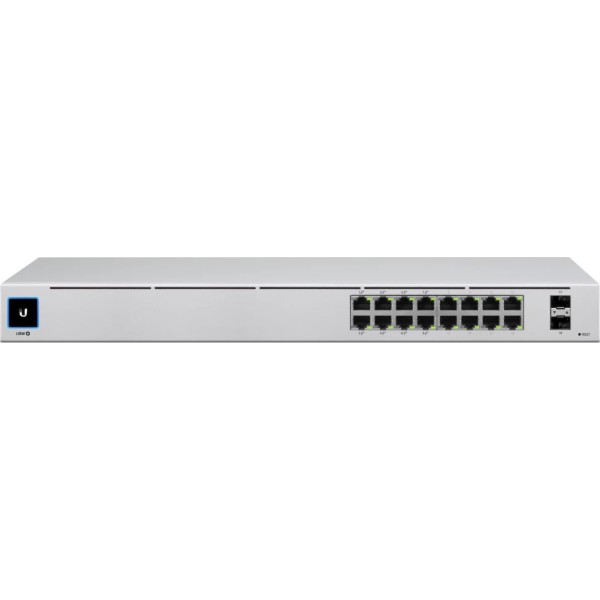 Фото - Коммутатор локальної мережі (Switch) Ubiquiti USW-16-POE