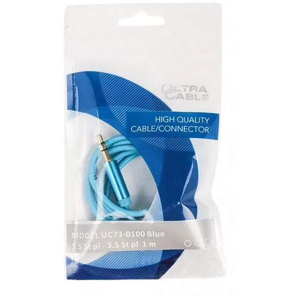 Фото - Кабель 3.5 мм -3.5 мм Ultra Cable UC73-0100 blue