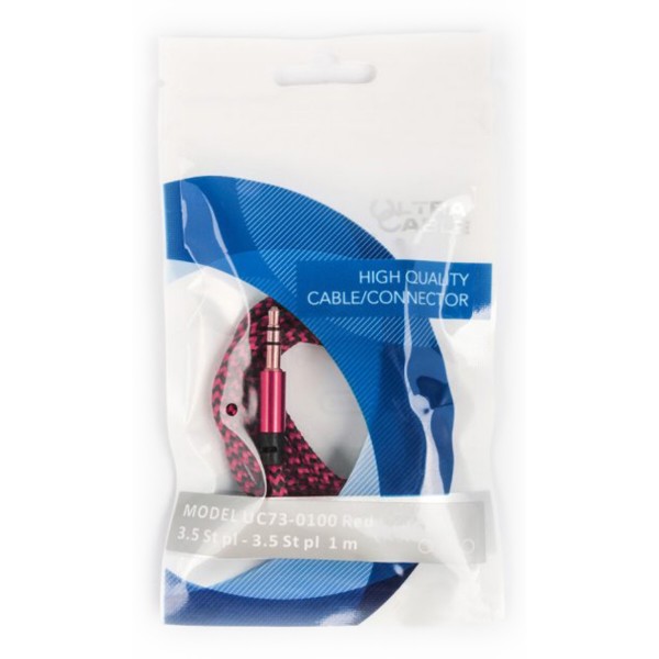 Фото - Кабель 3.5 мм - 3.5 мм Ultra Cable UC74-0100 red