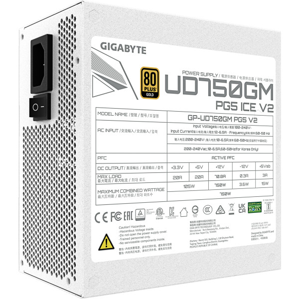 Фото - Блок живлення для ПК Gigabyte GP-UD750GM PG5 ICE
