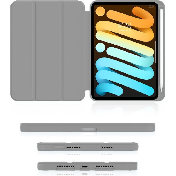 Фото - Чохол для планшету BeCover Direct Charge Pen з кріпленням Apple Pencil for Apple iPad Mini 7 2024 Gray (712461)