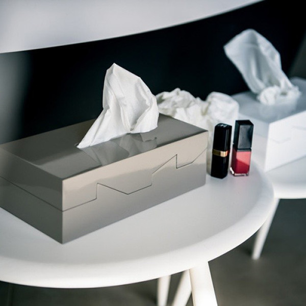 Фото - Органайзер для ванної кімнати Spirella 10.19852 для серветок SILHOUETTE Біла