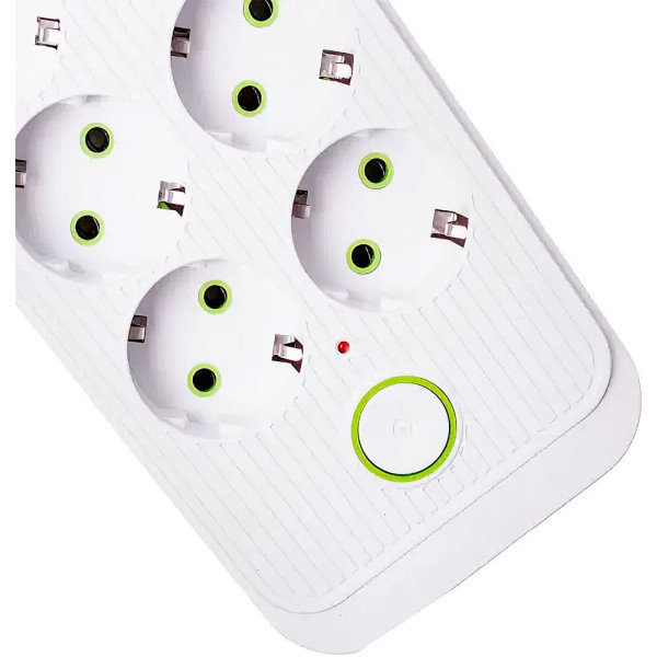 Фото - Мережевий фільтр UFT HP-5-29 2500Вт 8 р 4 USB 4.8 м White (LGHP-5-29)
