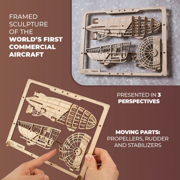 Фото - 3D пазлы Ugears Цеппелин (70208)