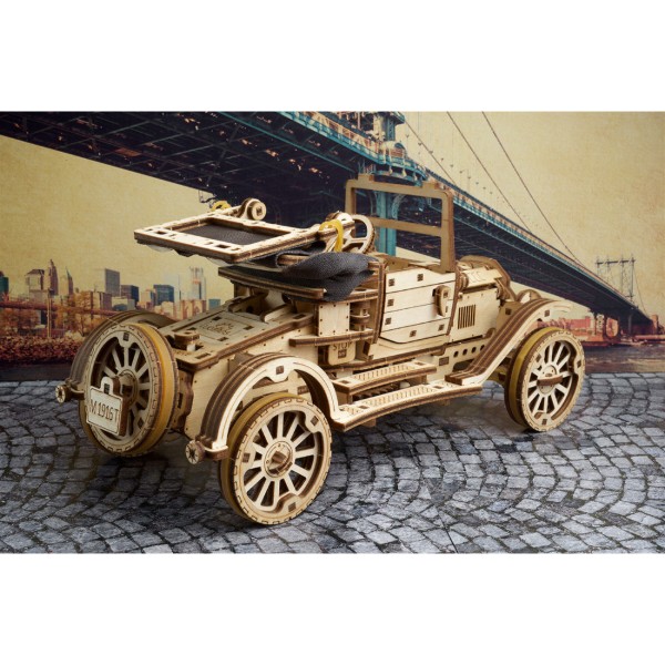 Фото - 3D пазли Ugears Ретро автомобіль (70175)