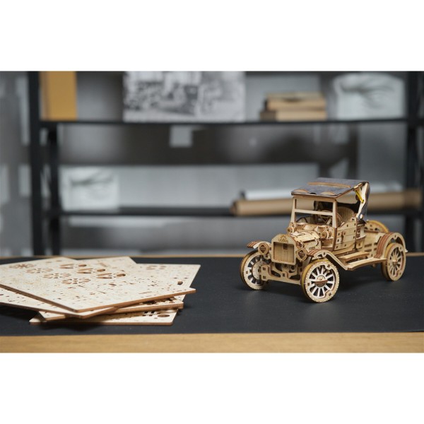 Фото - 3D пазли Ugears Ретро автомобіль (70175)