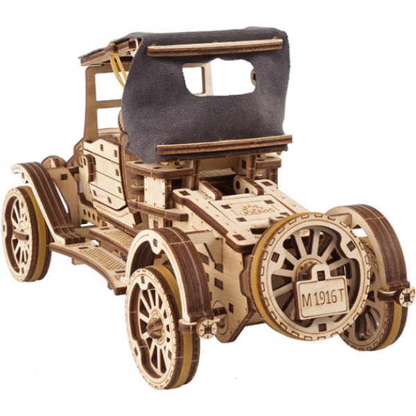 Фото - 3D пазли Ugears Ретро автомобіль (70175)