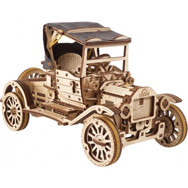 Фото - 3D пазли Ugears Ретро автомобіль (70175)