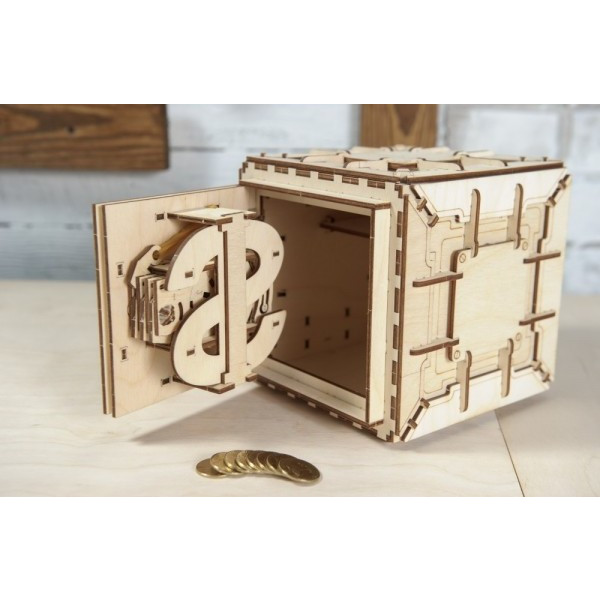 Фото - 3D пазли Ugears Сейф (70011)