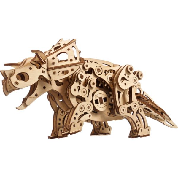 Фото - 3D пазли Ugears Трицератопс (70211)
