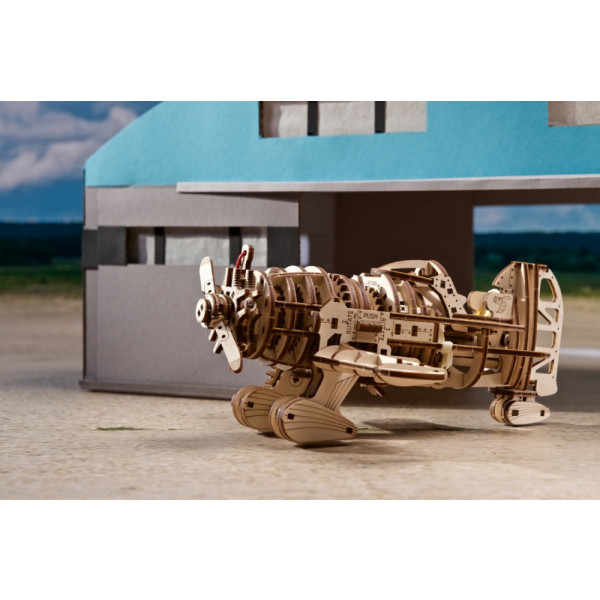 Фото - 3D пазли Ugears Літак скажений шершень (70183)