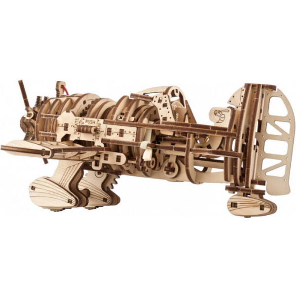 Фото - 3D пазли Ugears Літак скажений шершень (70183)