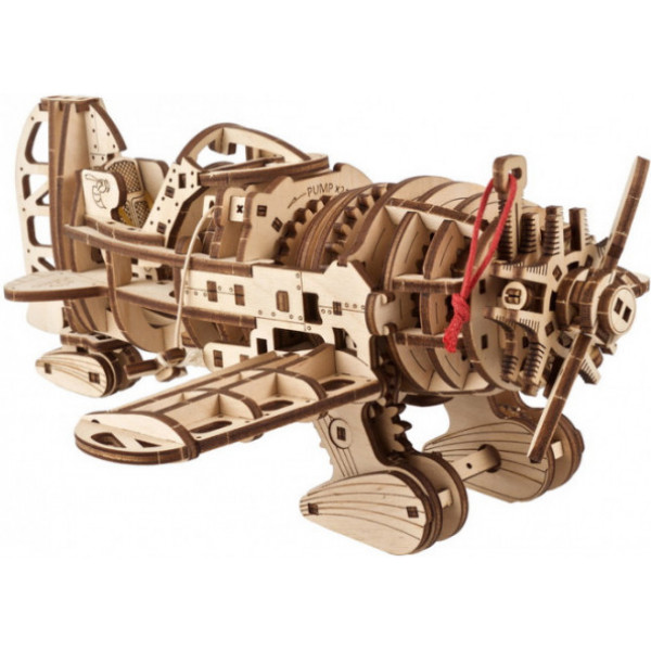 Фото - 3D пазли Ugears Літак скажений шершень (70183)