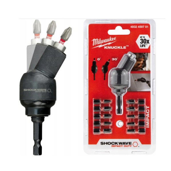 Фото - Набір біт для викрутки Milwaukee Shockwave з насадкою Knuckle 11 шт. (4932459781)