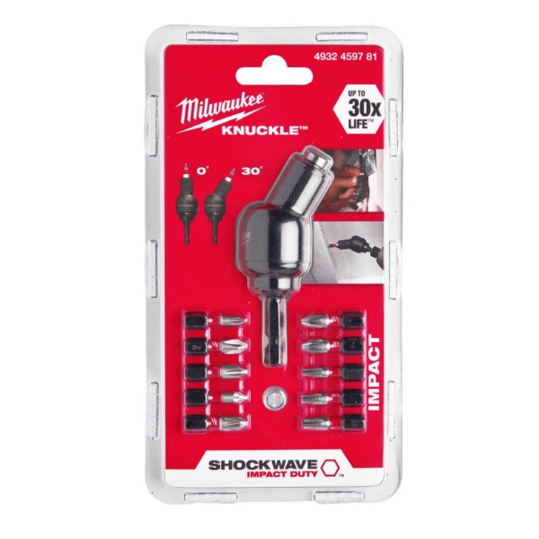 Фото - Набір біт для викрутки Milwaukee Shockwave з насадкою Knuckle 11 шт. (4932459781)