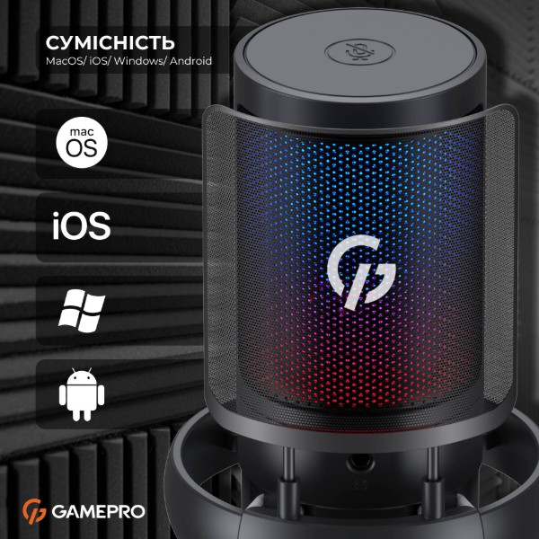 Фото - Мікрофон до комп'ютера GamePro UGM105B Black