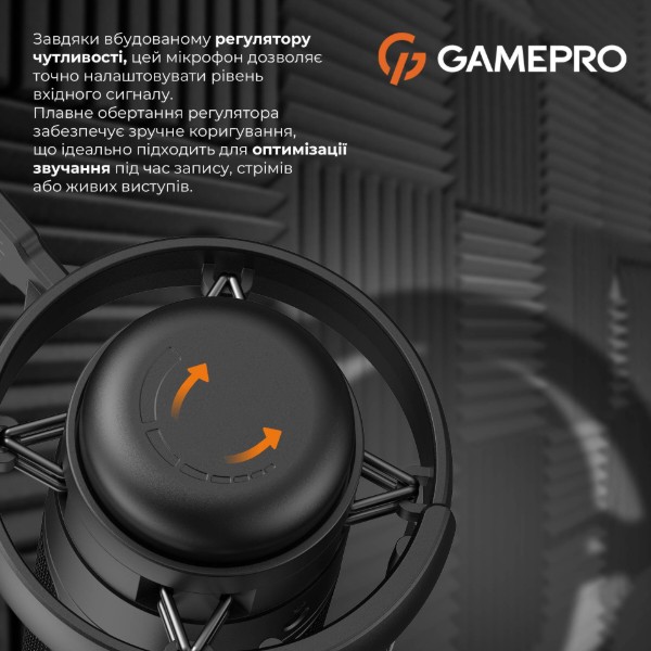 Фото - Мікрофон до комп'ютера GamePro UGM105B Black