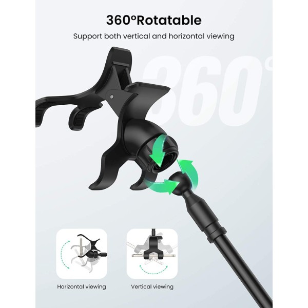 Фото - Підставка для мобільного пристрою UGREEN LP113 Multifunction Phone Clip Stand Black (80906)
