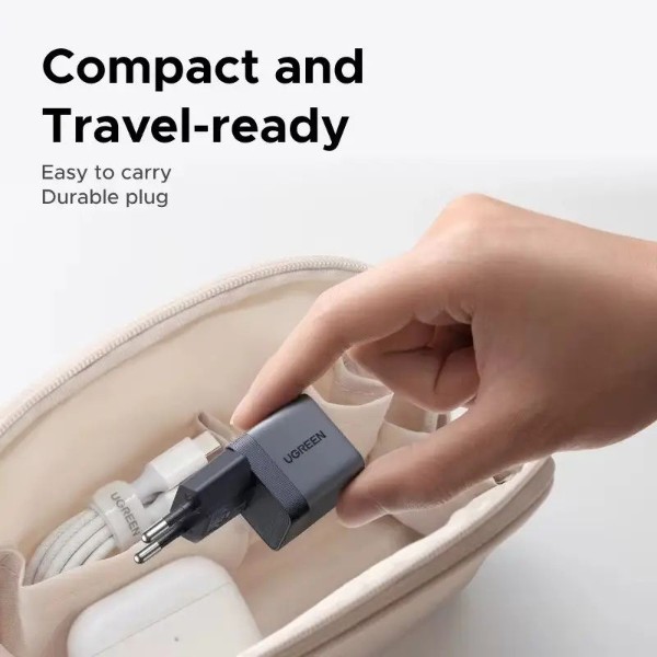 Фото - Сетевое зарядное устройство UGREEN 1xUSB 45W (USB-C) Gan X840 (95692B)