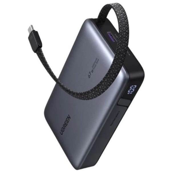 Фото - Батарея мобильная UGREEN 20000mAh PB550 67W Grey (55996B) Фото - Батарея мобильная UGREEN 20000mAh PB550 67W Grey (55996B)