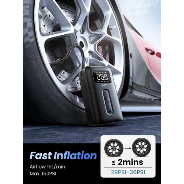 Фото - Автокомпресор UGREEN CD259 Portable Tire Inflator (15951)