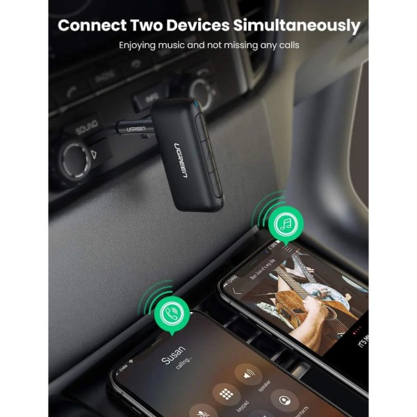 Фото - Адаптер мережі Bluetooth USB UGREEN CM276 Bluetooth 5.0 Receiver Audio Adapter (70303)