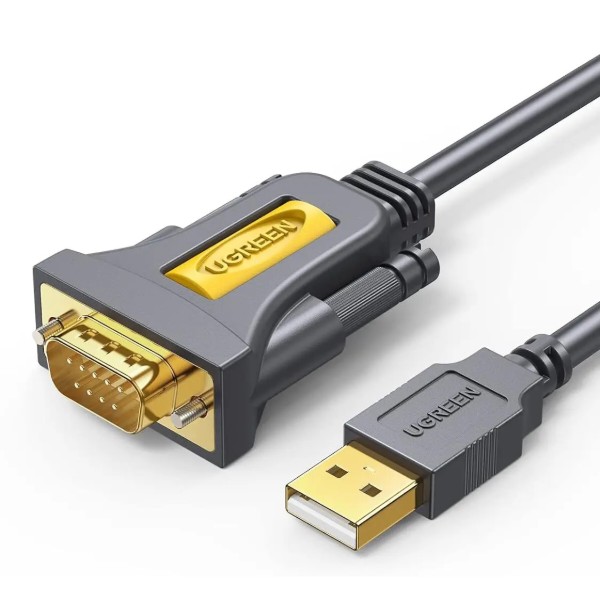 Фото - Кабель UGREEN CR104 USB to DB9 RS-232 Male Adapter Cable 2 м Black (20222) Фото - Кабель UGREEN CR104 USB to DB9 RS-232 Male Adapter Cable 2 м Black (20222)
