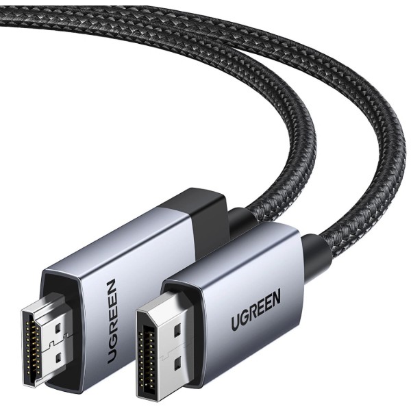 Фото - Кабель HDMI UGREEN DP119 DP Male to HDMI 2.0 Male 1m Black (15773)