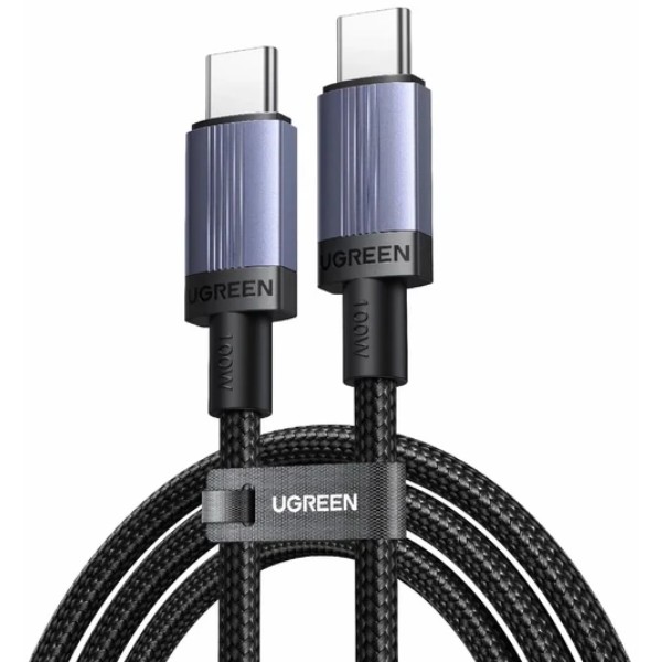 Фото - Кабель UGREEN L528 USB-C to USB-C PD 3.0 100W 1 м Space Gray (65832)