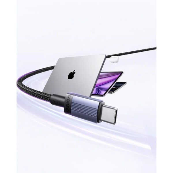 Фото - Кабель UGREEN L528 USB-C to USB-C PD 3.0 100W 1 м Space Gray (65832)