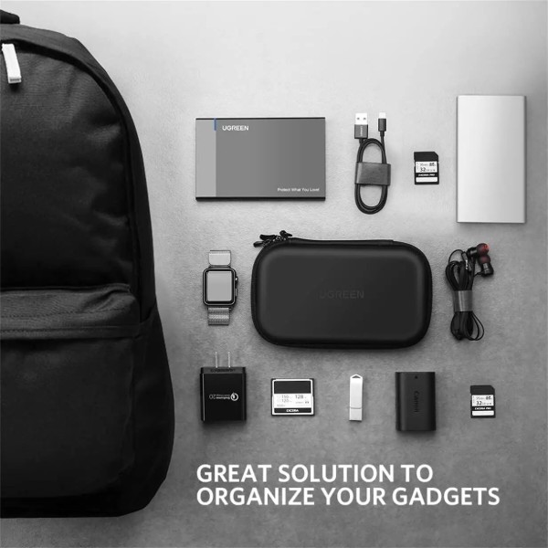 Фото - Чехол для наушников UGREEN LP128 Hard Disk Case Small Size(40707)