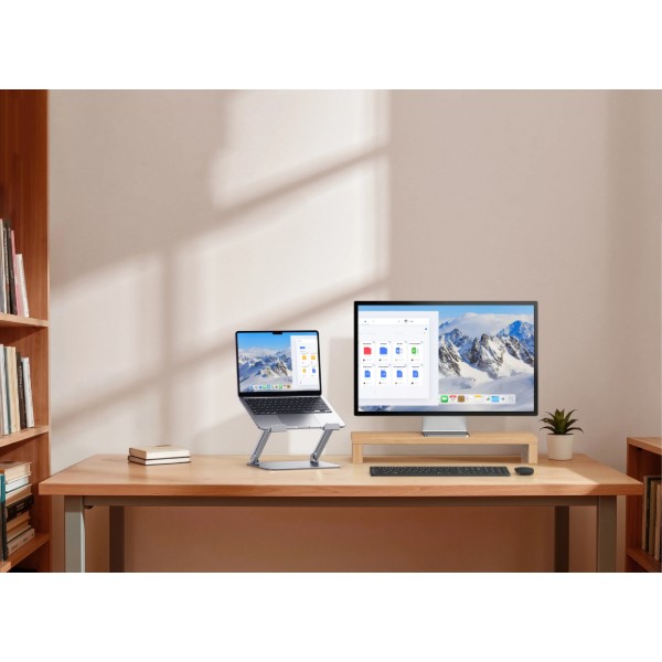 Фото - Підставка під ноутбук UGREEN LP966 Laptop Stand Adjustable Angle/Heigh & Foldable Sliver (95187)